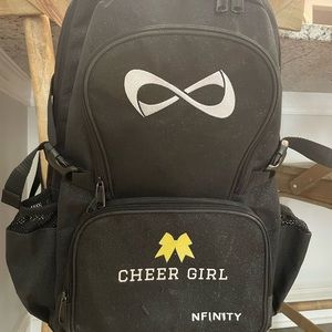 N’Finity Cheer Backpack- glitter black